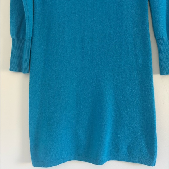 Neiman Marcus 100% Cashmere Bright Blue Sweater Dress Size M - Picture 4 of 13